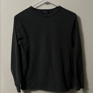 Polo by Ralph Lauren Charcoal Long Sleeve Tee